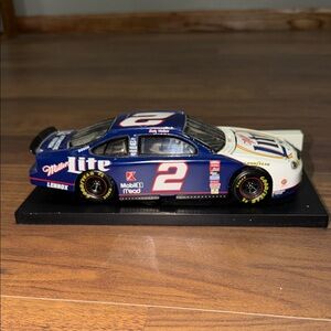 Ford Racing Model Car with Blue and White Design